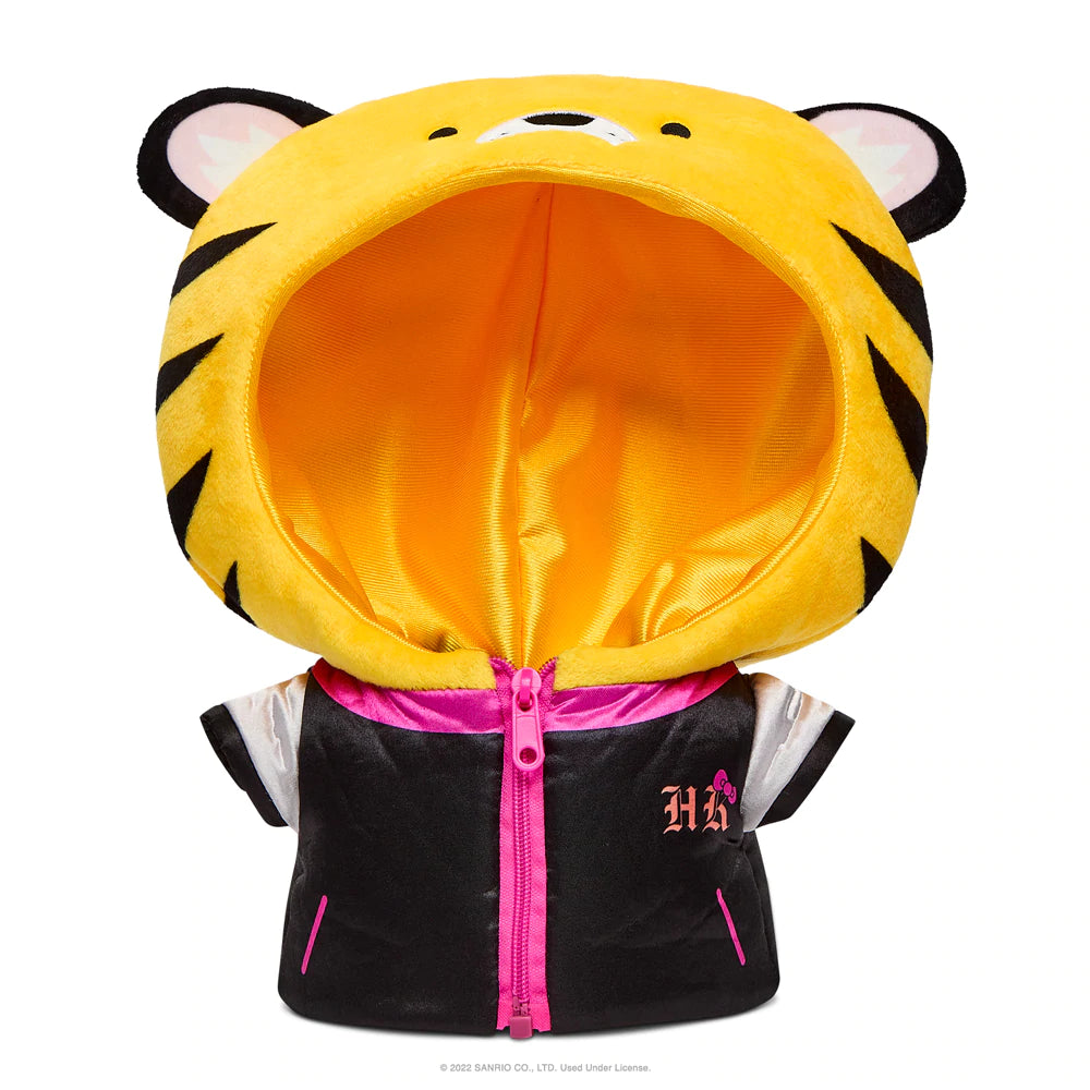 HELLO KITTY 13" TIGER MEDIUM PLUSH W/REMOVABLE JACKET - BLACK & CREAM