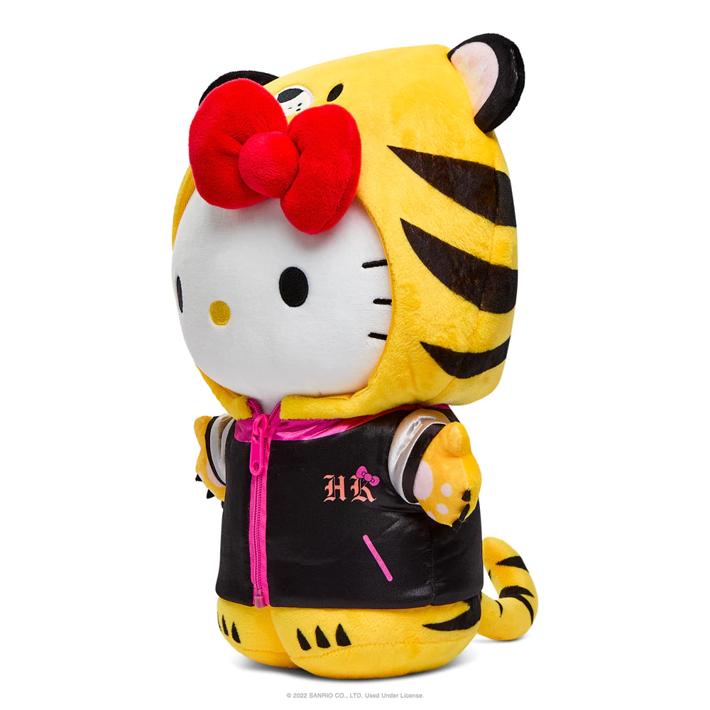 HELLO KITTY 13" TIGER MEDIUM PLUSH W/REMOVABLE JACKET - BLACK & CREAM