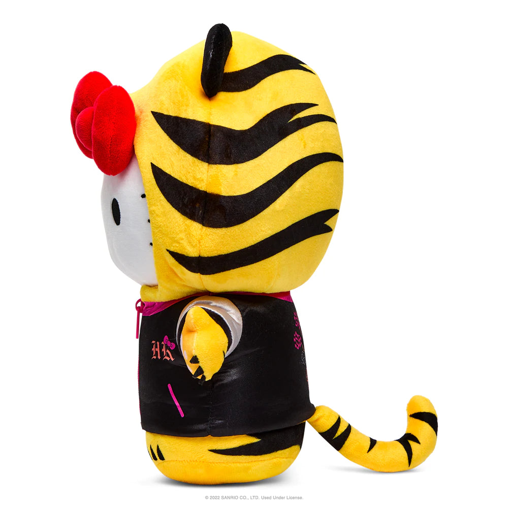 HELLO KITTY 13" TIGER MEDIUM PLUSH W/REMOVABLE JACKET - BLACK & CREAM