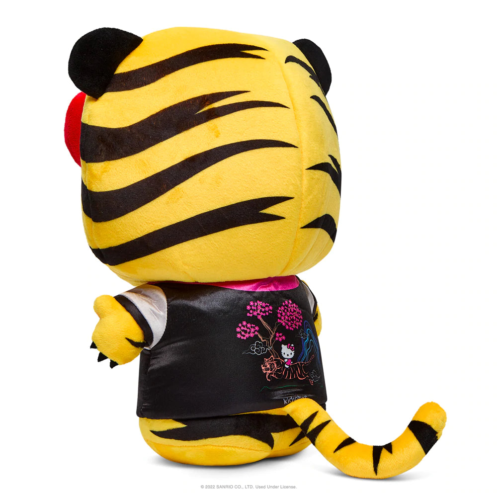 HELLO KITTY 13" TIGER MEDIUM PLUSH W/REMOVABLE JACKET - BLACK & CREAM