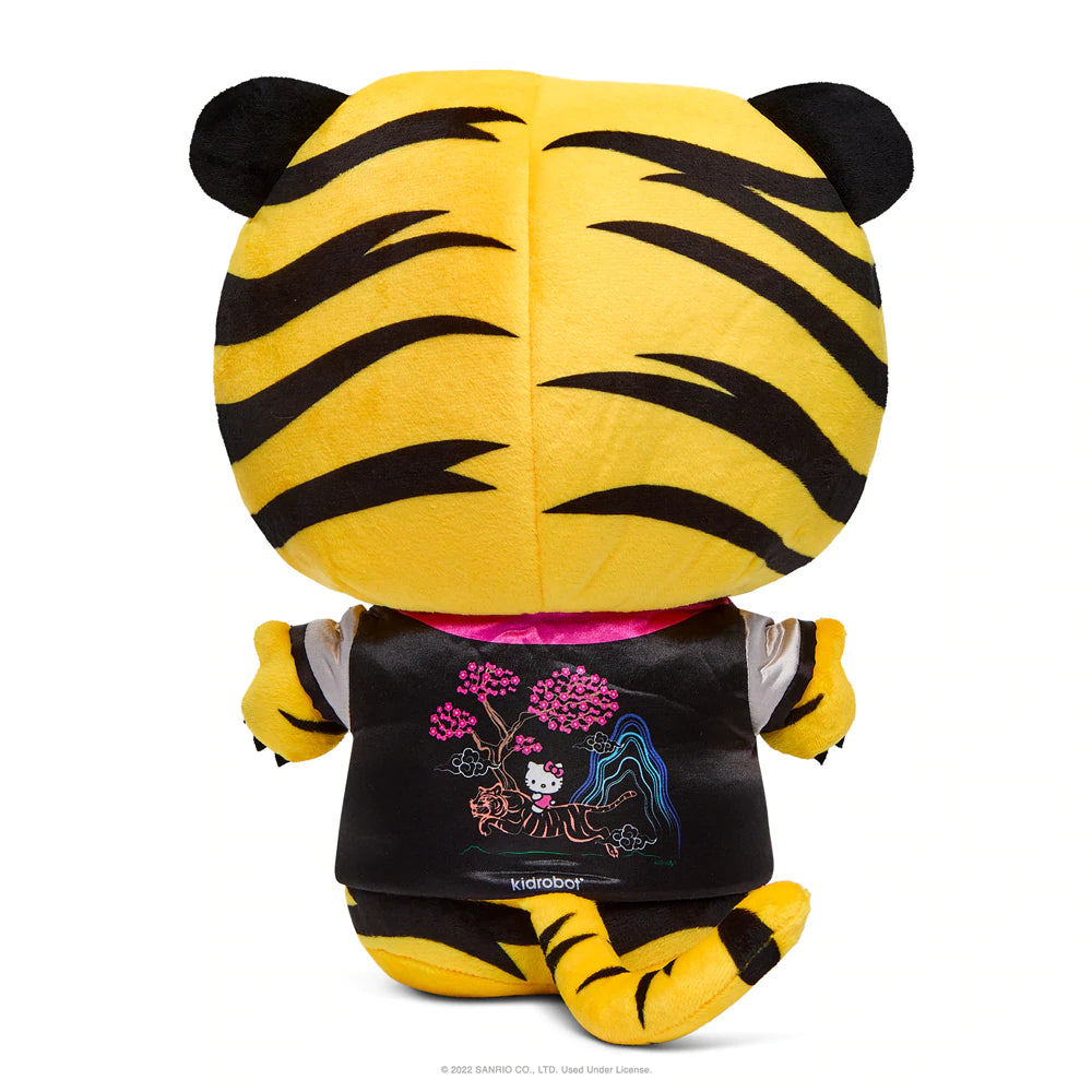 HELLO KITTY 13" TIGER MEDIUM PLUSH W/REMOVABLE JACKET - BLACK & CREAM