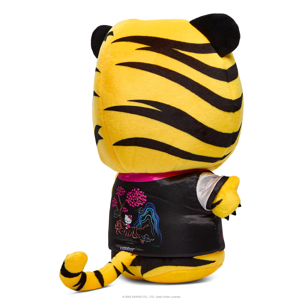 HELLO KITTY 13" TIGER MEDIUM PLUSH W/REMOVABLE JACKET - BLACK & CREAM