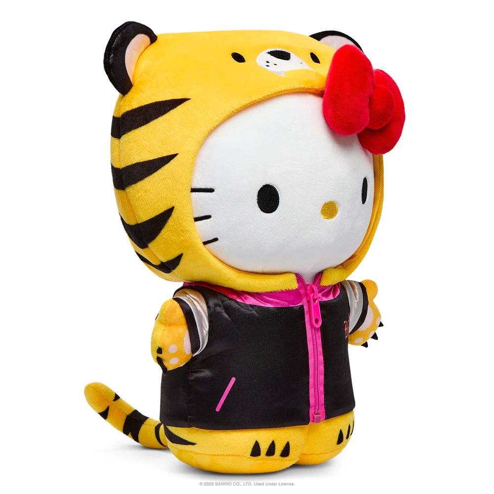 HELLO KITTY 13" TIGER MEDIUM PLUSH W/REMOVABLE JACKET - BLACK & CREAM