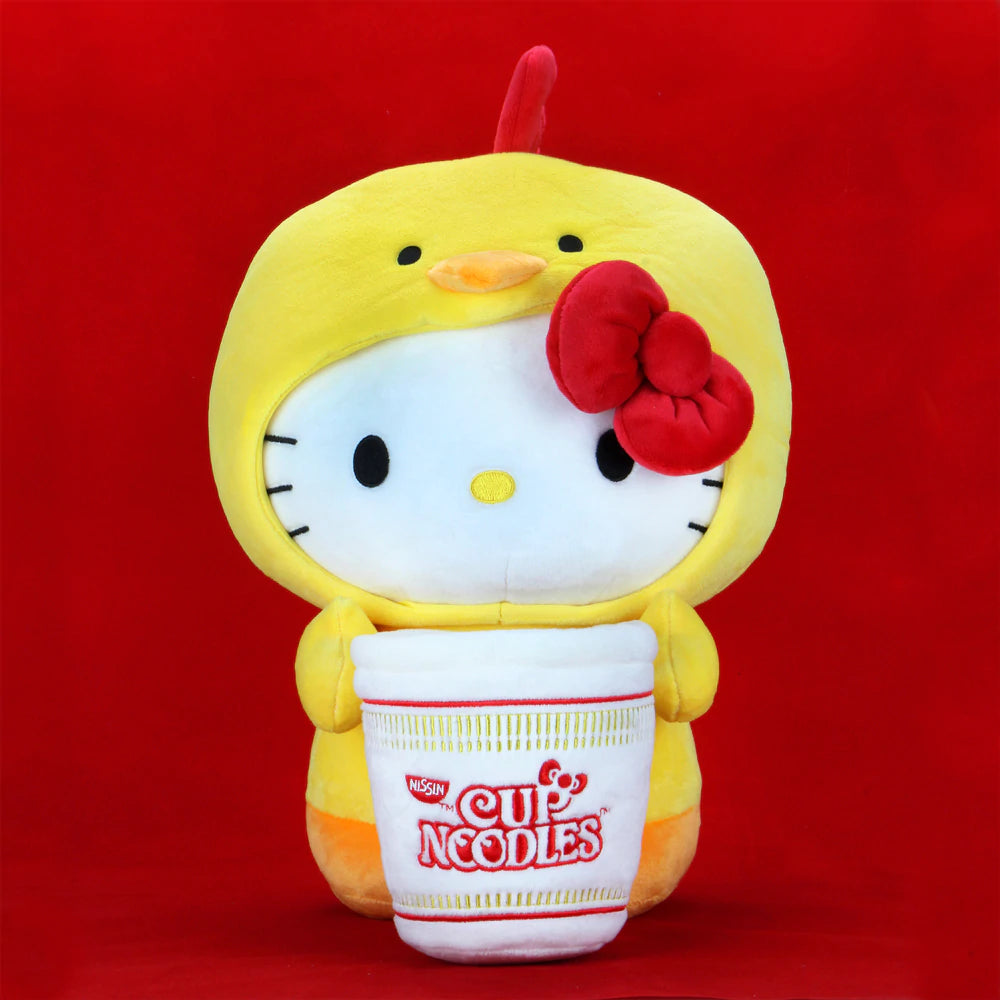 Nissin Cup Noodles x Hello Kitty Chicken Cup Medium Plush