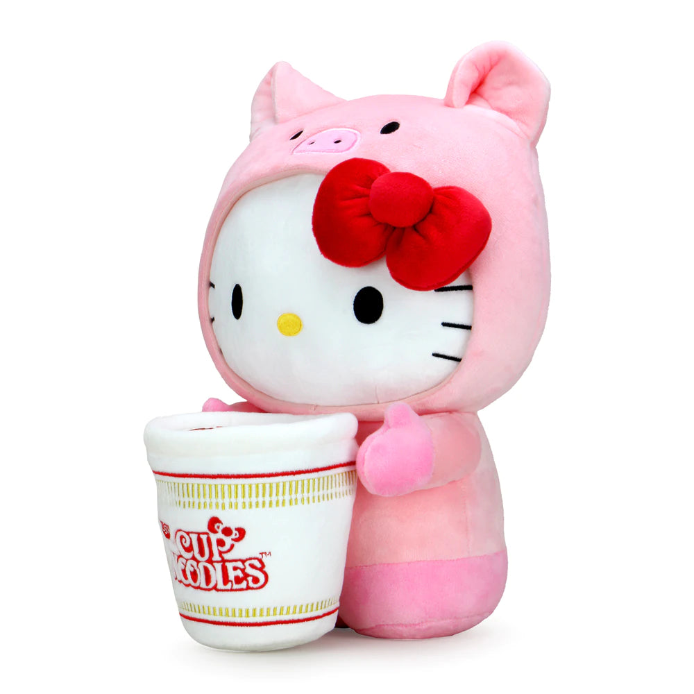 Nissin Cup Noodles x Hello Kitty Pork Cup Medium Plush