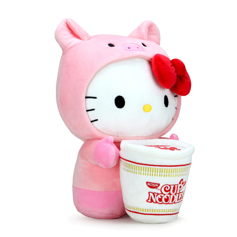 Nissin Cup Noodles x Hello Kitty Pork Cup Medium Plush
