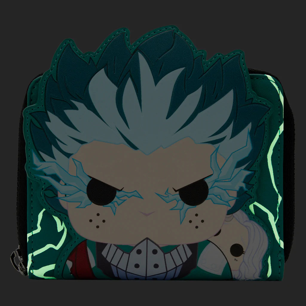 FUNKO POP! BY LOUNGEFLY MY HERO ACADEMIA DEKU INFINITY GLOW COSPLAY WALLET