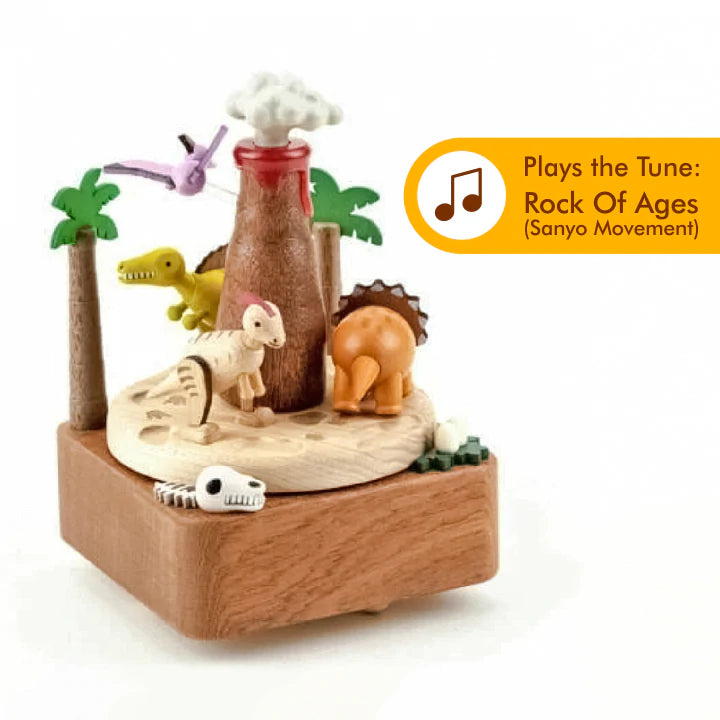 Dinosaur Land | Handmade Wooden Music Box