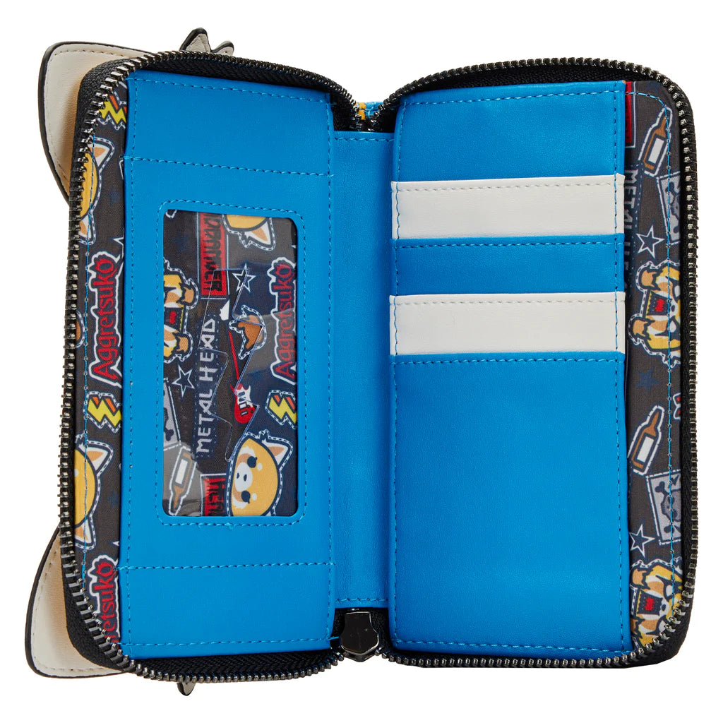 SANRIO AGGRETSUKO COSPLAY ZIP AROUND WALLET