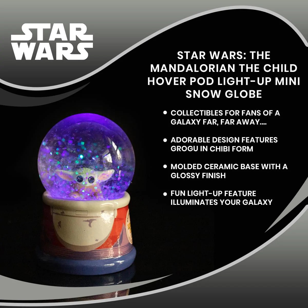 THE MANDALORIAN MINI SNOW GLOBE