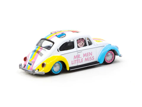 TARMAC WORKS X SCHUCO 1:64 VOLKSWAGEN BEETLE MR. MEN & LITTLE MISS