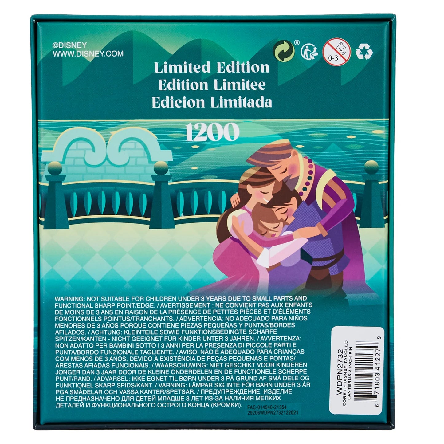 DISNEY TANGLED LANTERNS 3 INCH PIN