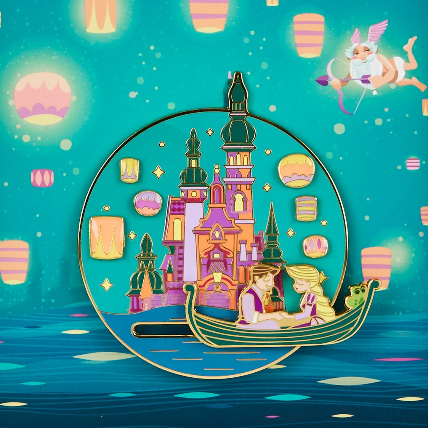DISNEY TANGLED LANTERNS 3 INCH PIN