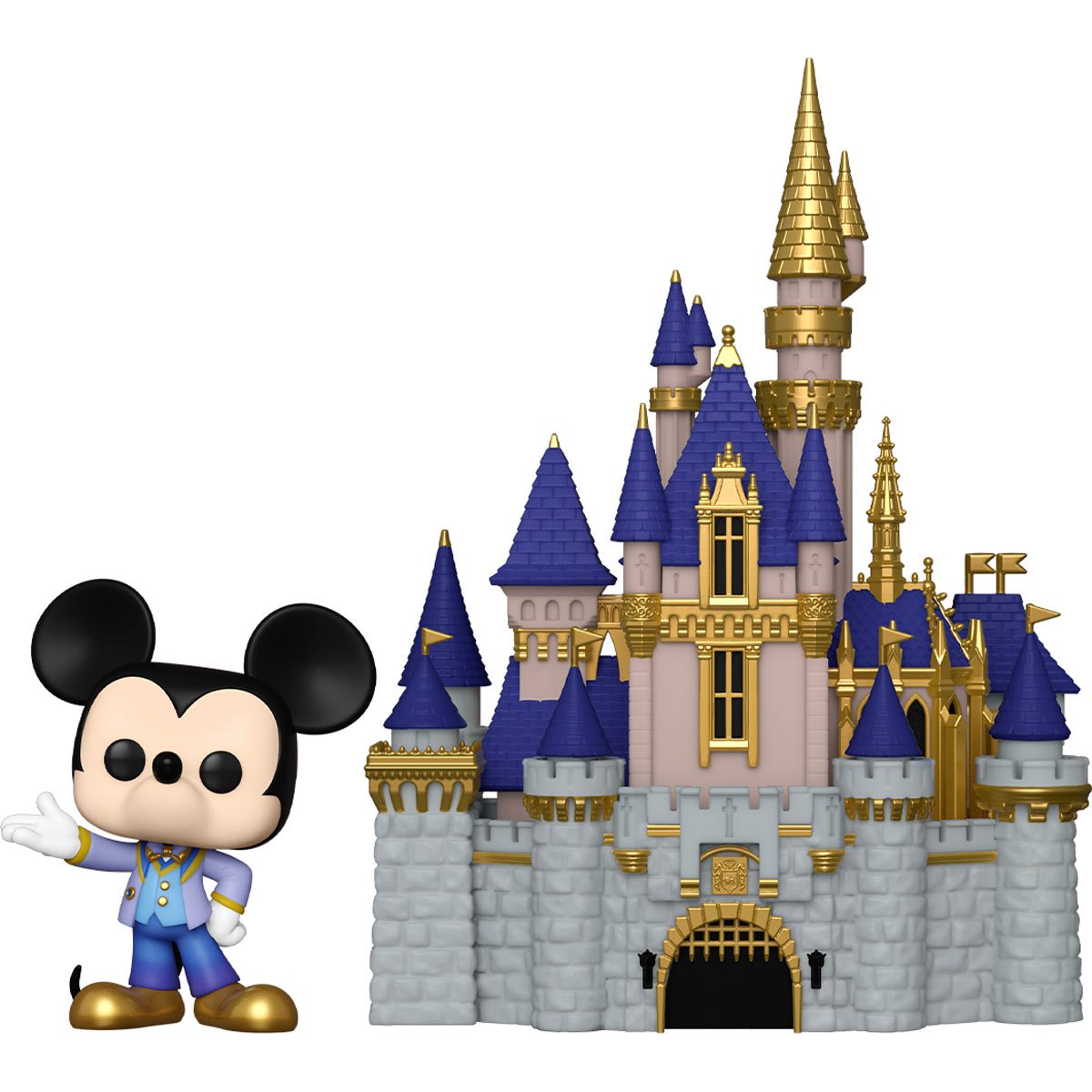 WALT DISNEY WORLD 50TH ANNIVERSARY CASTLE WITH MICKEY POP! VINYL TOWN
