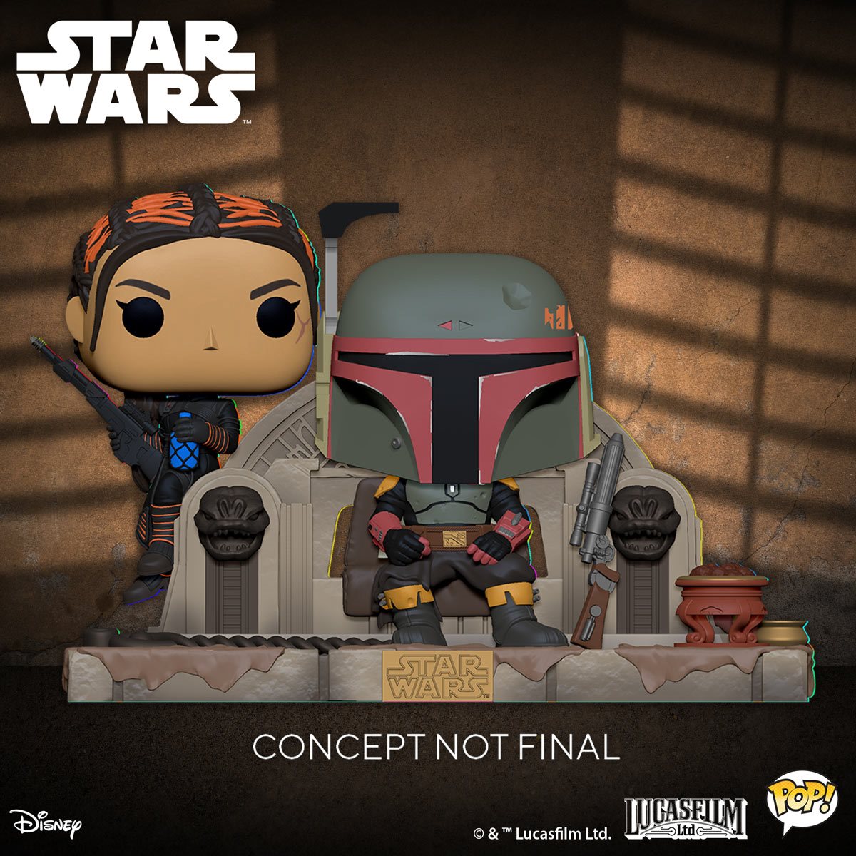 STAR WARS: THE MANDALORIAN BOBA FETT AND FENNEC SHAND POP! MOMENT