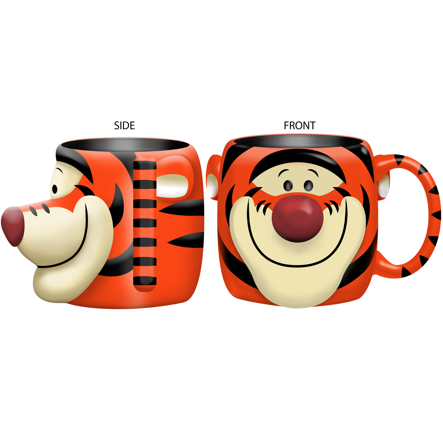 WINNIE THE POOH TIGGER CERAMIC 3D SCULPTED MUG