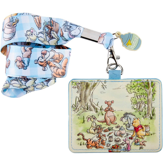 LF DISNEY WINNIE THE POOH PICNIC LANYARD W PU CARDHOLDER