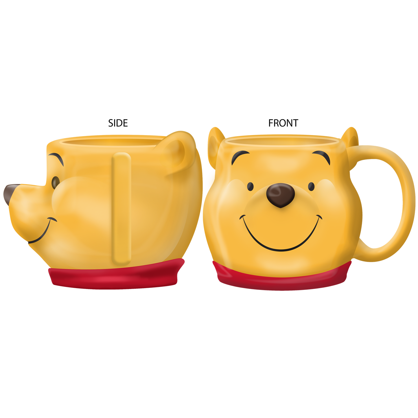 WINNIE THE POOH CERAMIC 3D SCULPTED MUG