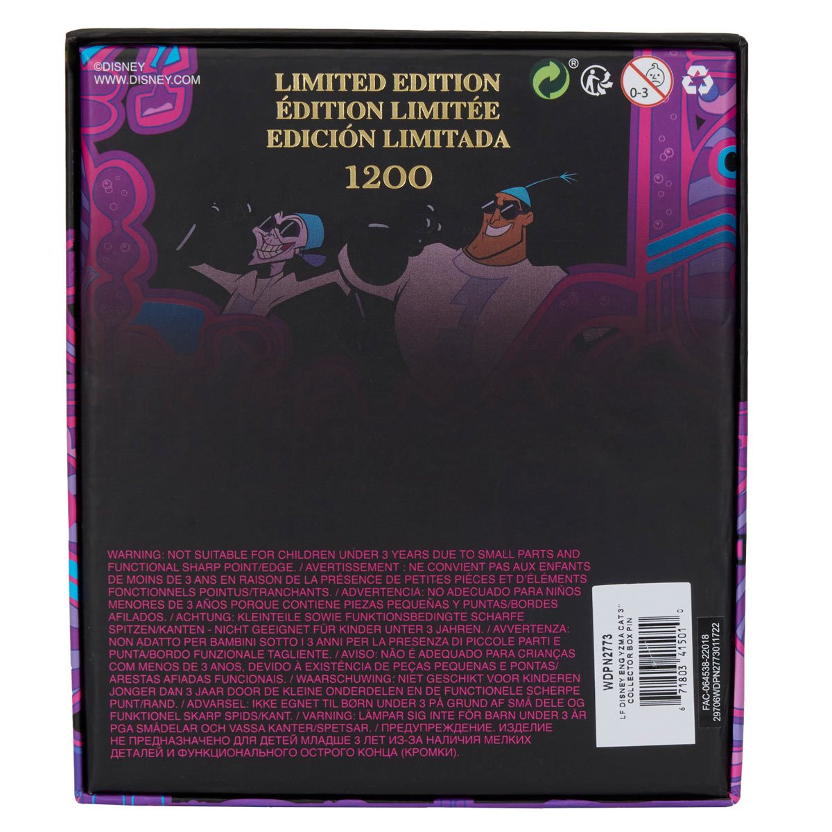 LF DISNEY ENG YZMA CAT 3" COLLECTOR BOX PIN
