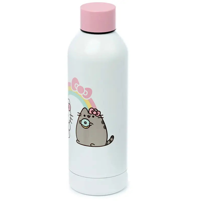 HELLO KITTY & PUSHEEN STAINLESS STEEL THERMAL BOTTLE