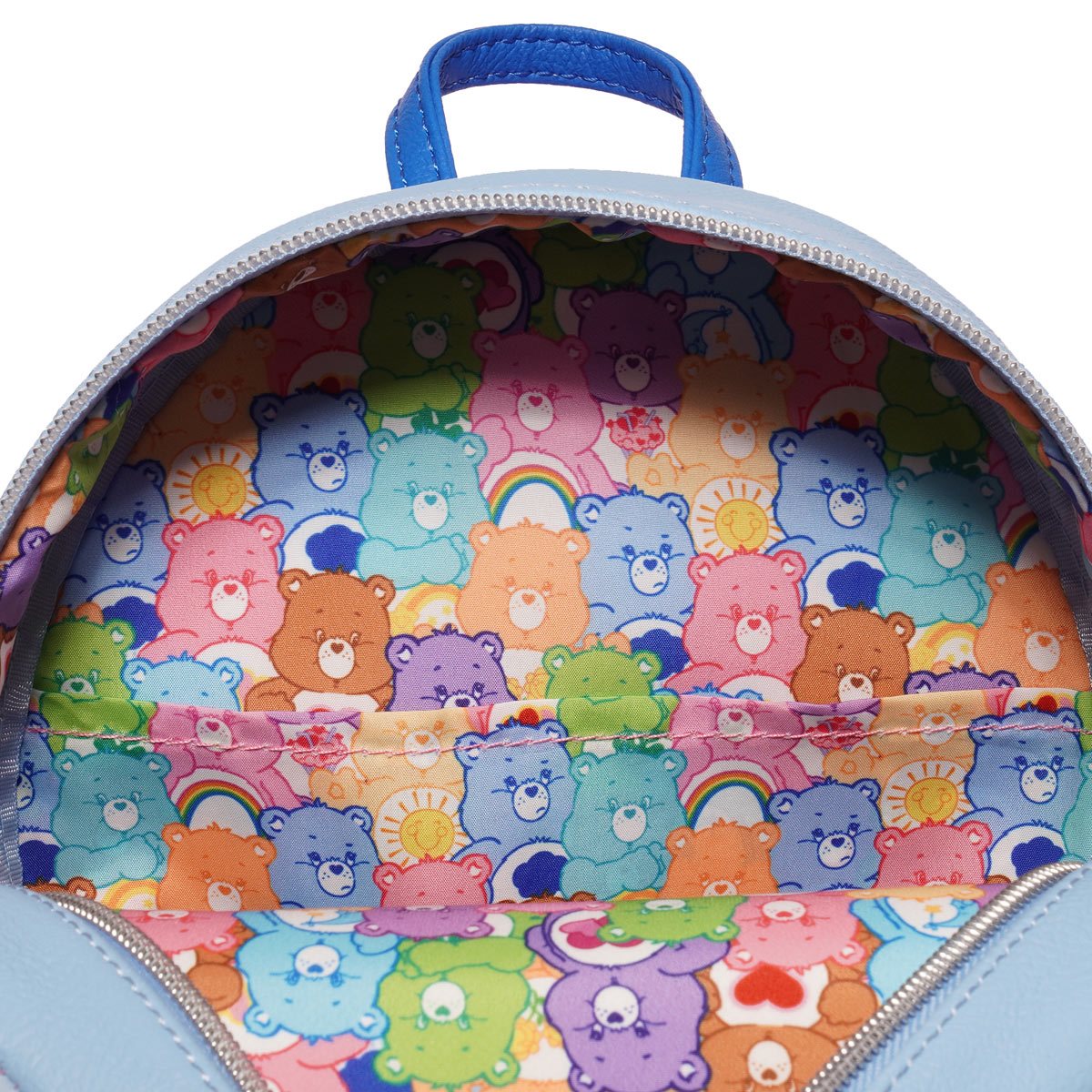 CARE BEARS GRUMPY BEAR FLOCKED MINI-BACKPACK - ENTERTAINMENT EARTH EXCLUSIVE