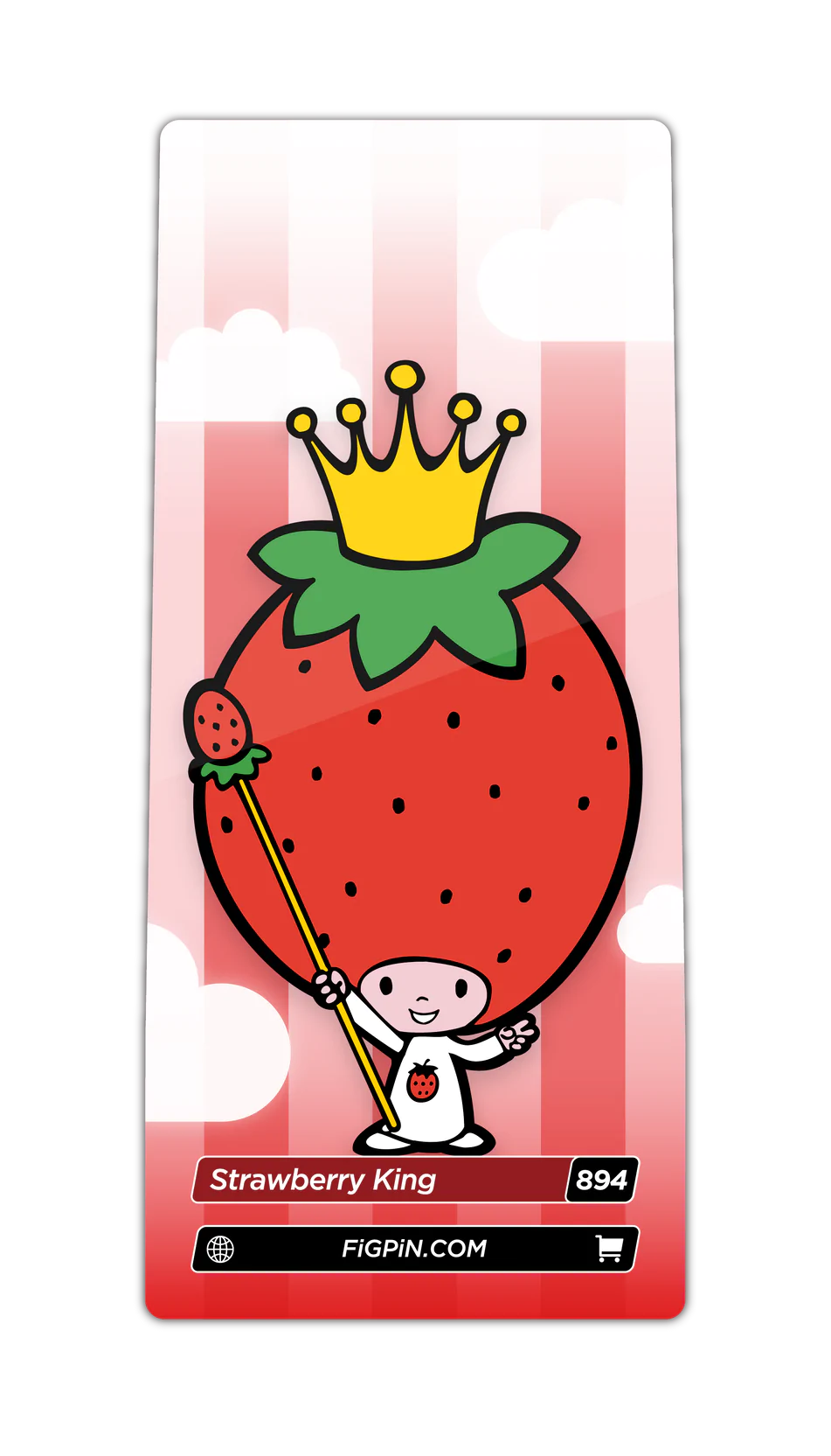 HELLO KITTY AND FRIENDS - STRAWBERRY KING 894 FIGPIN