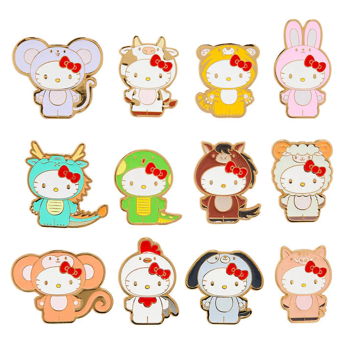 HELLO KITTY 1.5" CHINESE ZODIAC ENAMEL PIN SERIES