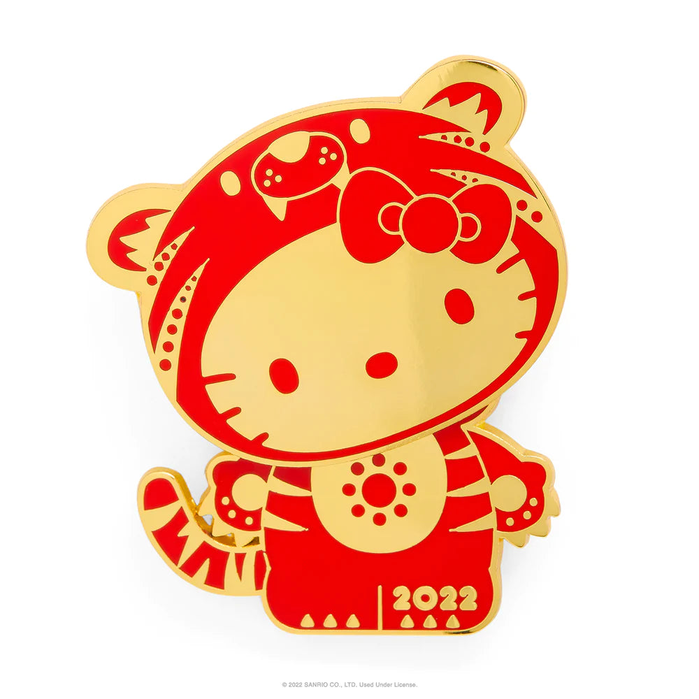 HELLO KITTY YEAR OF THE TIGER 1.5" ENAMEL PIN
