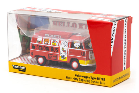 TARMAC WORKS 1:64 GLOBAL 64 VOLKSWAGEN TYPE II (T2) BUS HELLO KITTY