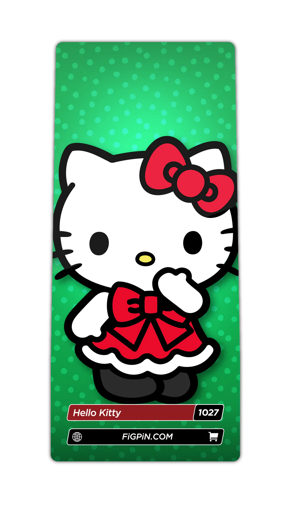 HELLO KITTY CHRISTMAS DRESS 1027 FIGPIN