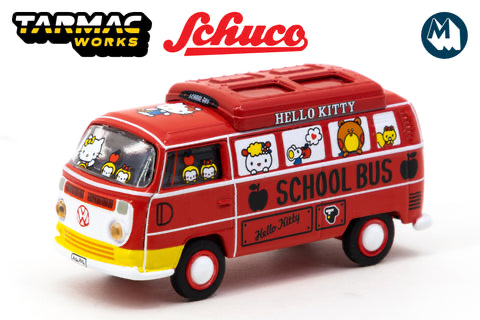TARMAC WORKS 1:64 GLOBAL 64 VOLKSWAGEN TYPE II (T2) BUS HELLO KITTY