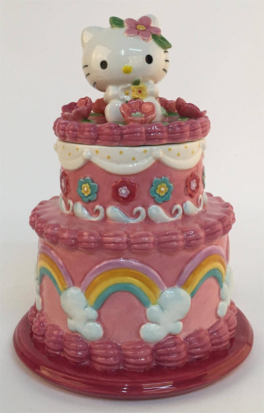 HELLO KITTY CAKE COOKIE JAR