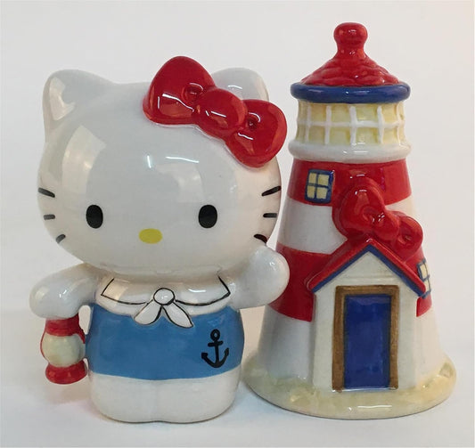 HELLO KITTY LIGHTHOUSE SALT AND PEPPER SET
