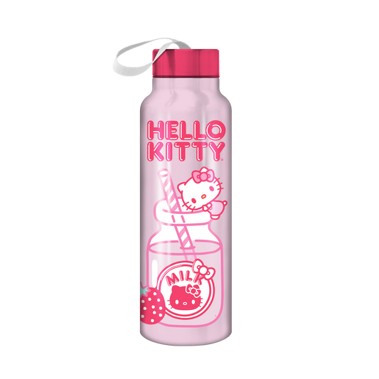 HELLO KITTY KAWAII MILK 27OZ. STAINLESS STEEL WATER BOTTLE