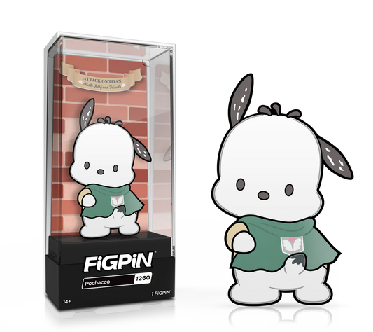 ATTACK ON TITAN X SANRIO-POCHACCO (1260) FIGPIN