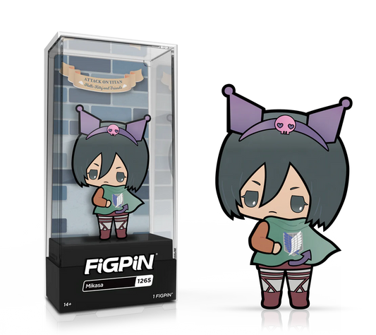 ATTACK ON TITAN X SANRIO-MIKASA (1265) FIGPIN