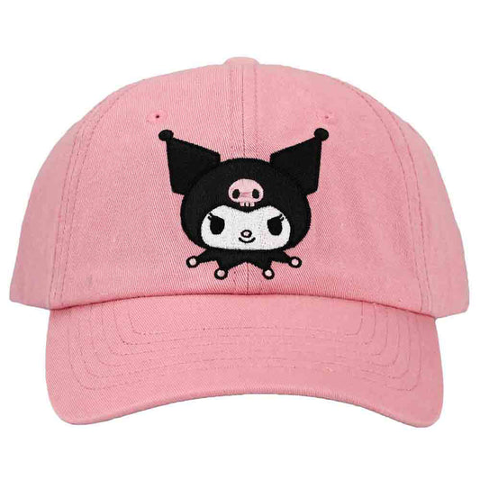 PINK KUROMI EMBROIDERED HAT