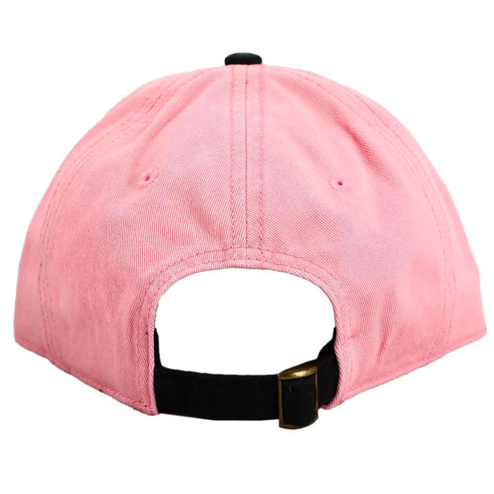 KUROMI EMBROIDERED CONTRAST BILL HAT SHAPED HAT WITH CURVED BILL