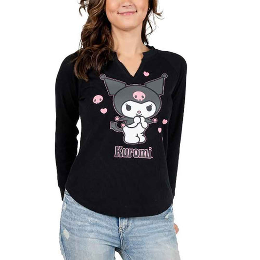 KUROMI JUNIORS THERMAL HENLEY