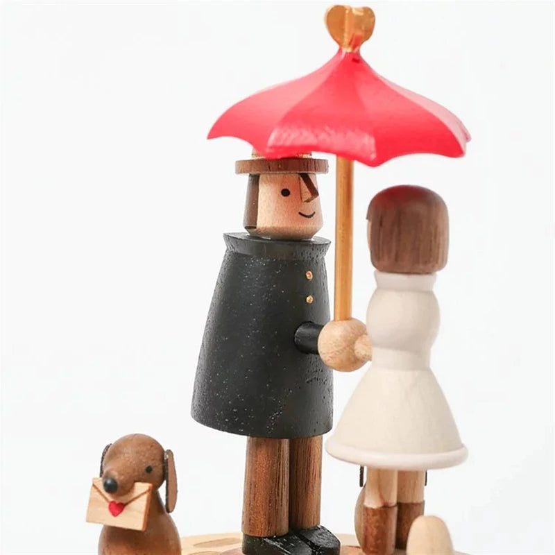 Love Umbrella | Wooden Music Box