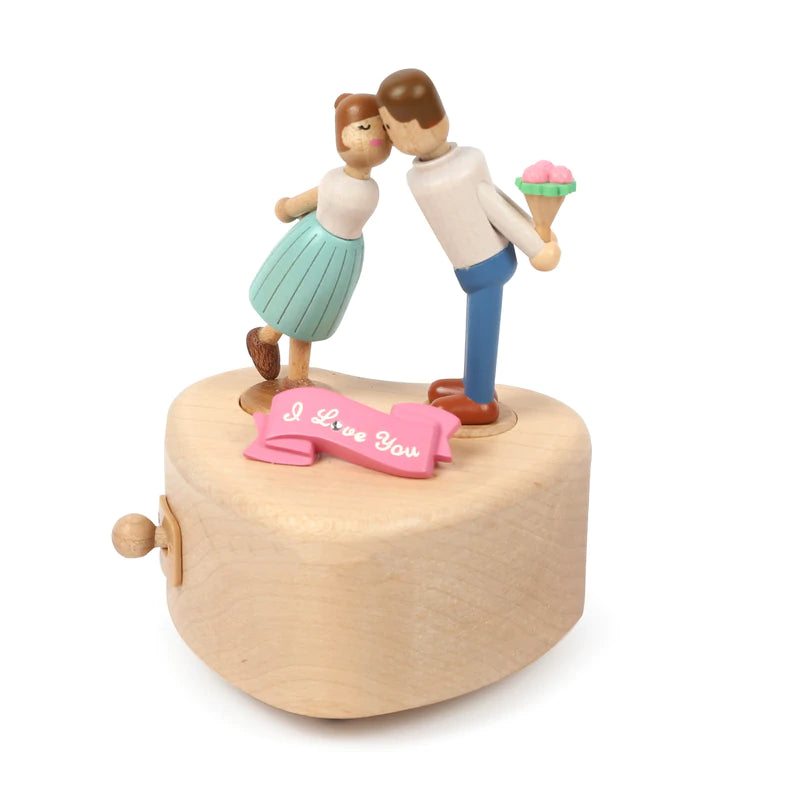 Couple Kiss | Wooden Music Box