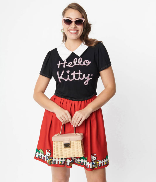 HELLO KITTY X SMAK PARLOUR HELLO KITTY SIGNATURE CROP TOP