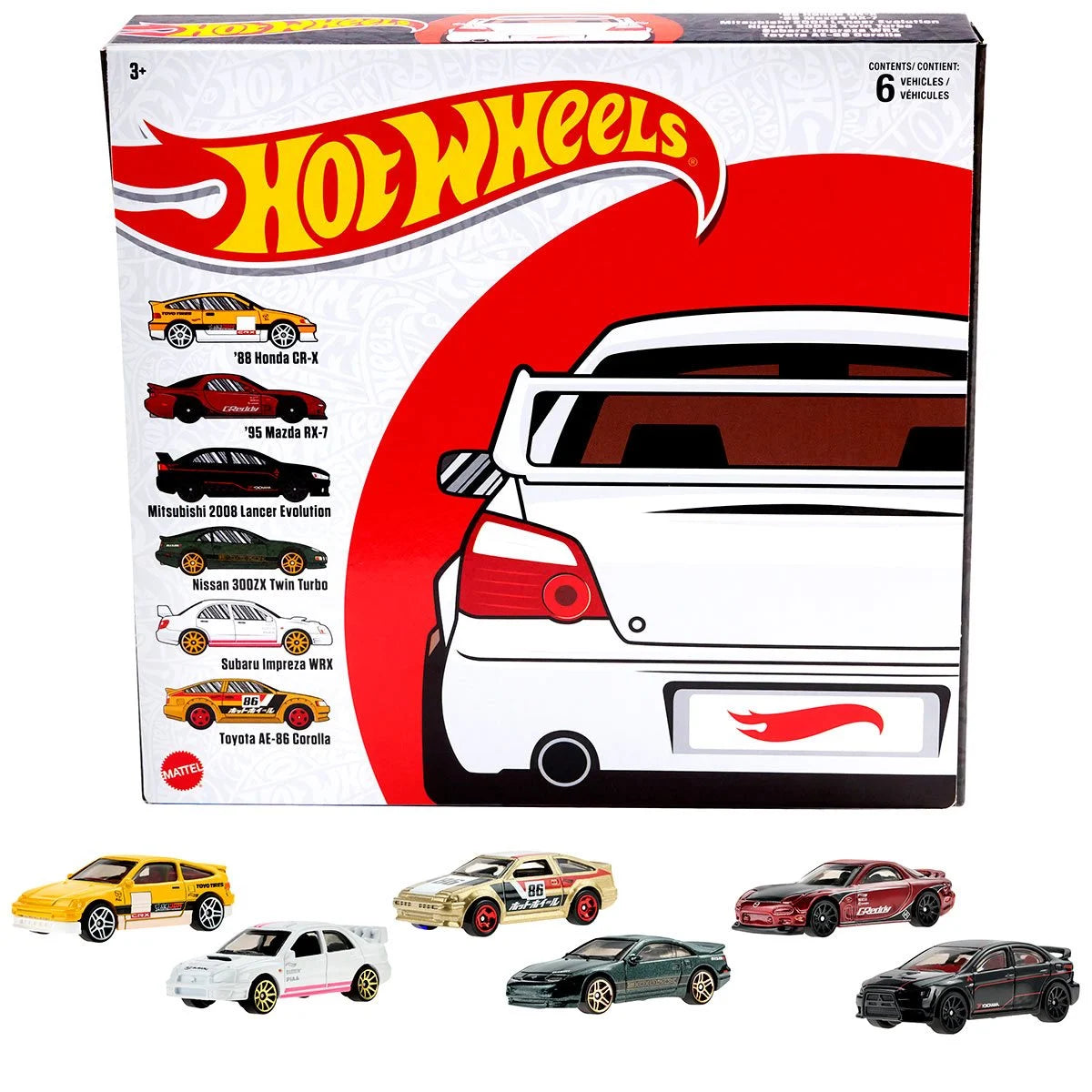 HOT WHEELS THEMED VEHICLES 6-PACK