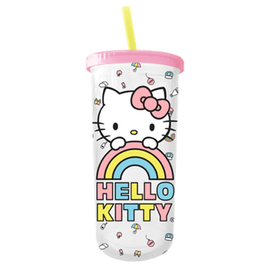 HELLO KITTY 20OZ. PLASTIC TALL COLD CUP