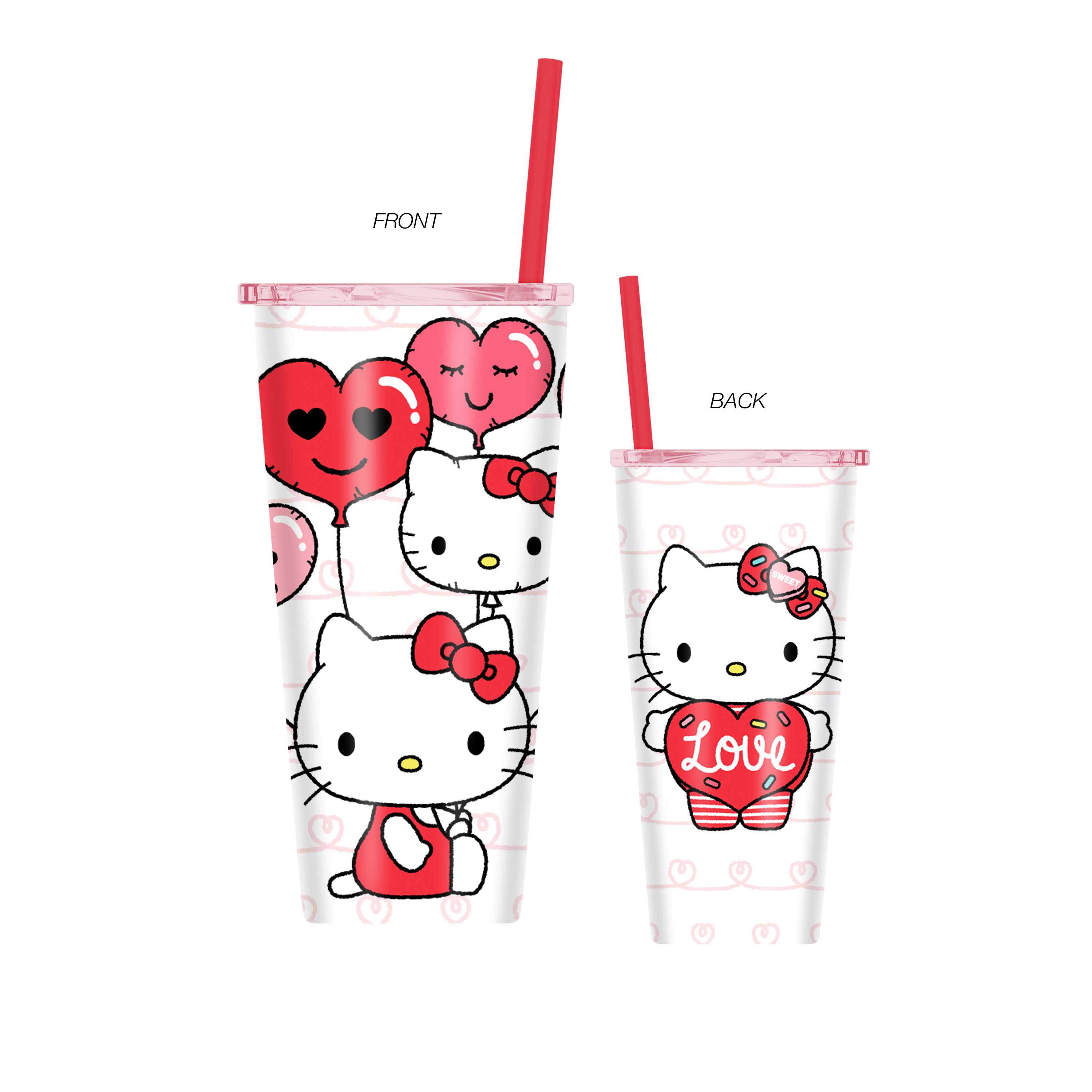 HELLO KITTY 22OZ DOUBLE WALLED STAINLESS TUMBLER Gacha Mart