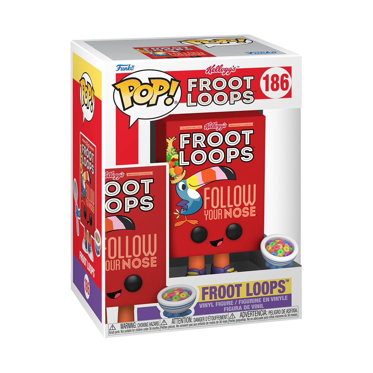 KELLOGGS - FROOT LOOPS CEREAL BOX POP FIGURE