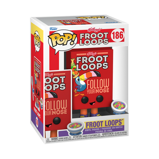 KELLOGGS - FROOT LOOPS CEREAL BOX POP FIGURE