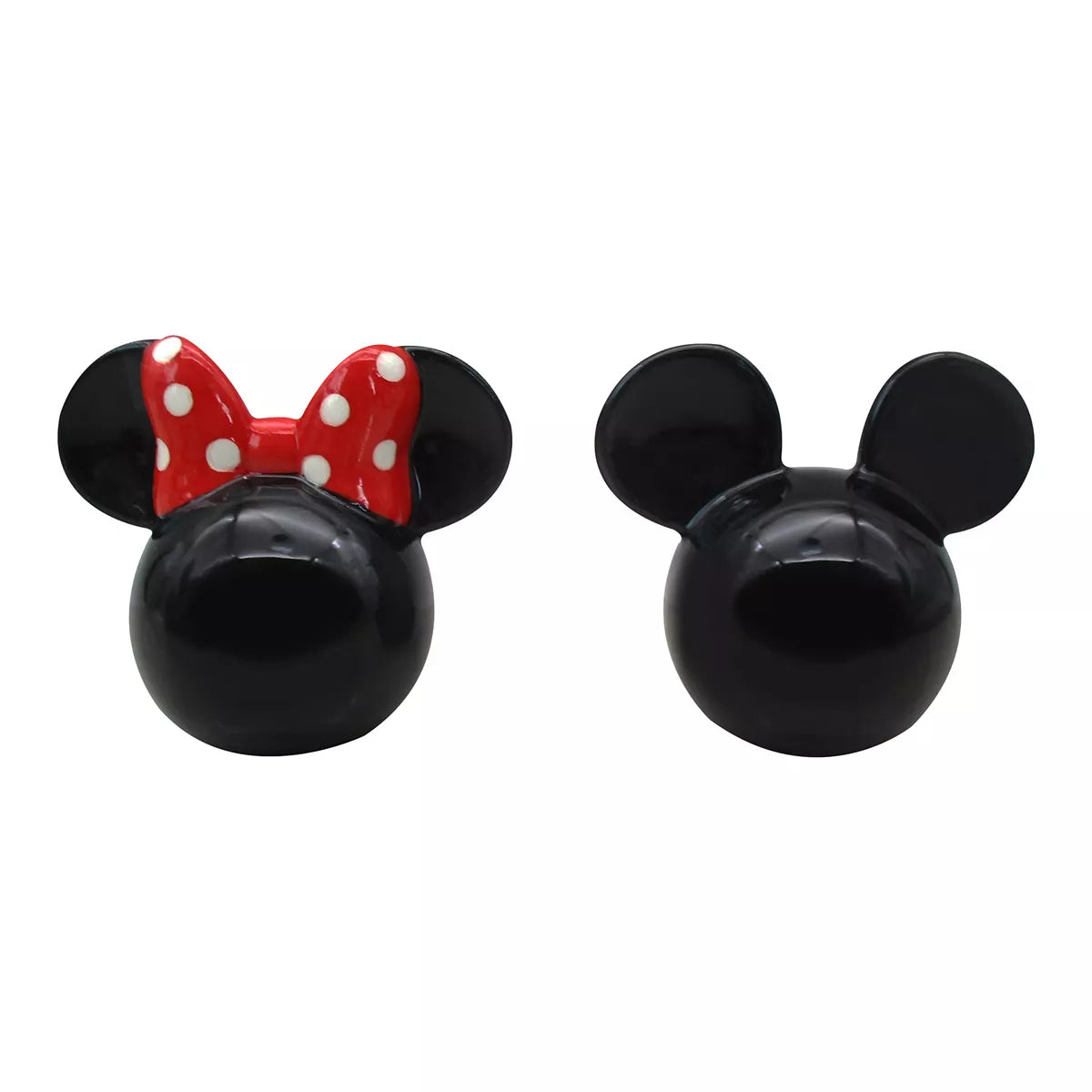 MICKEY AND MINNIE CLASSIC CERAMIC SALT AND PEPPER SHAKERS
