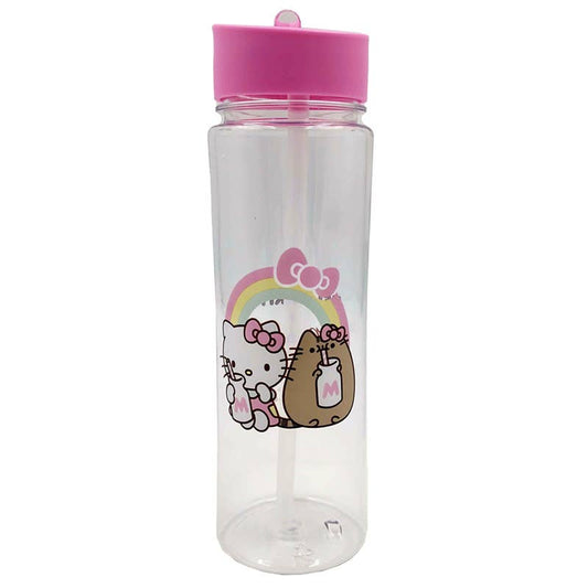 SHATTERPROOF BOTTLE - HELLO KITTY & PUSHEEN THE CAT