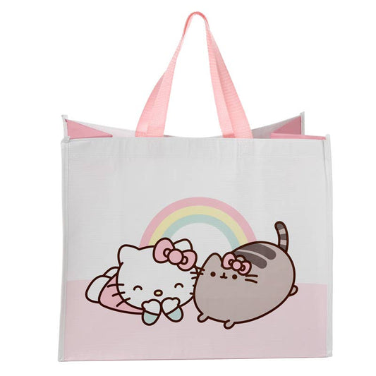 HELLO KITTY & PUSHEEN THE CAT RPET REUSABLE SHOPPING BAG